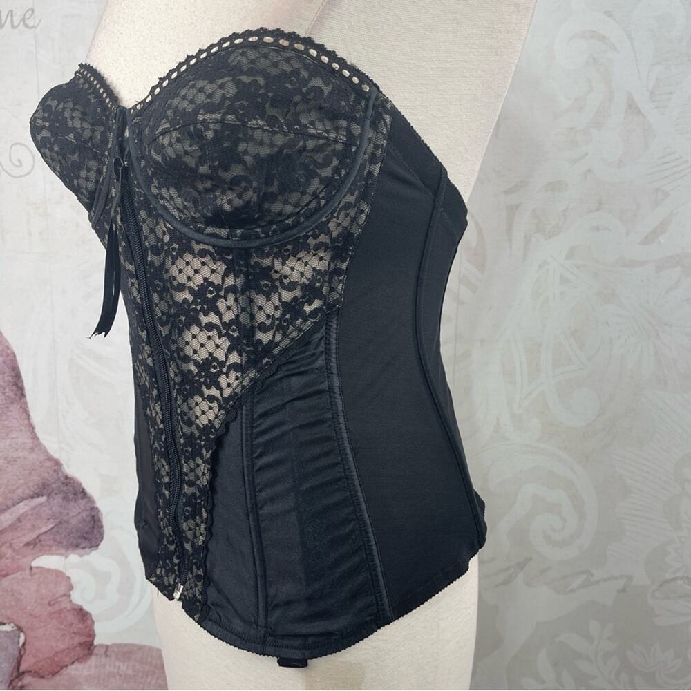 Lady Marlene Bustier Corset Vintage Lace 36B - Picture 4 of 11